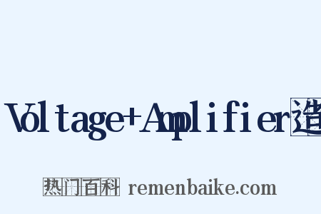 Voltage+Amplifier造句是什么意思的图片